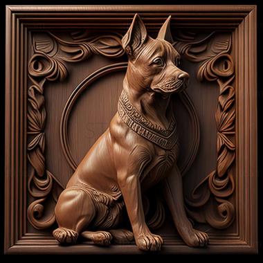 3D model Dina dog famous animal (STL)